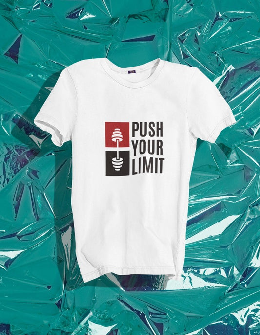 Push your Limit Typography Printed T-shirt