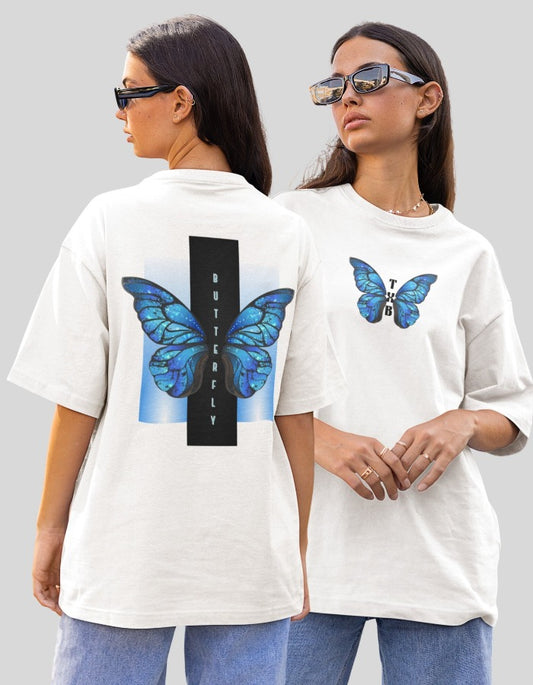 TXB  Butterfly oversized T-shirt